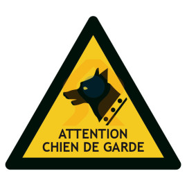 Pictogramme attention chien de garde