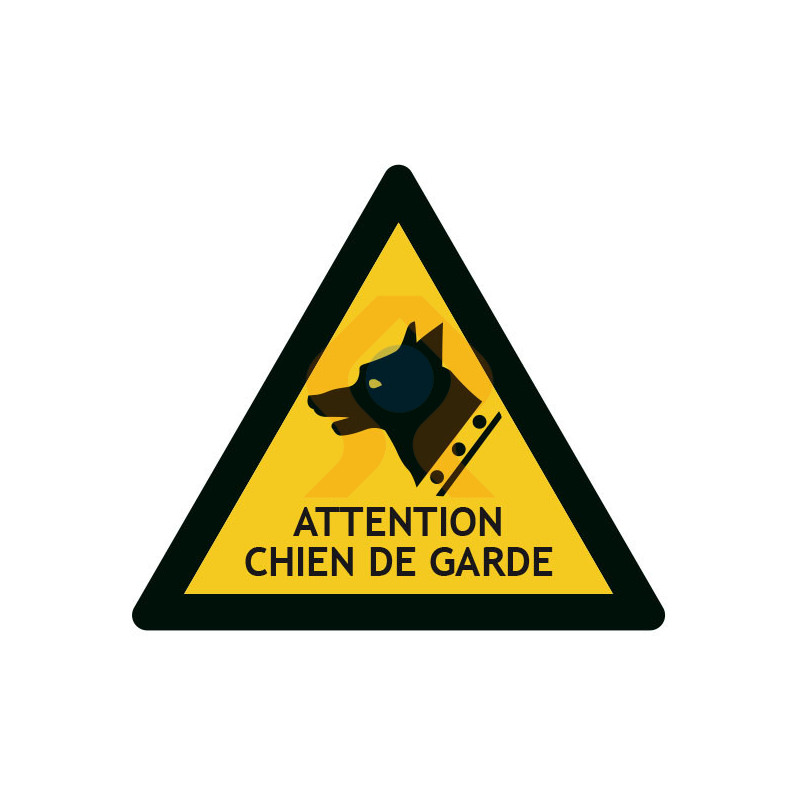 Pictogramme attention chien de garde