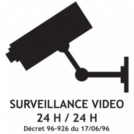 Pictogramme surveillance vidéo 24H / 24H