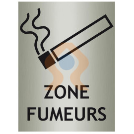 Panneau zone fumeurs