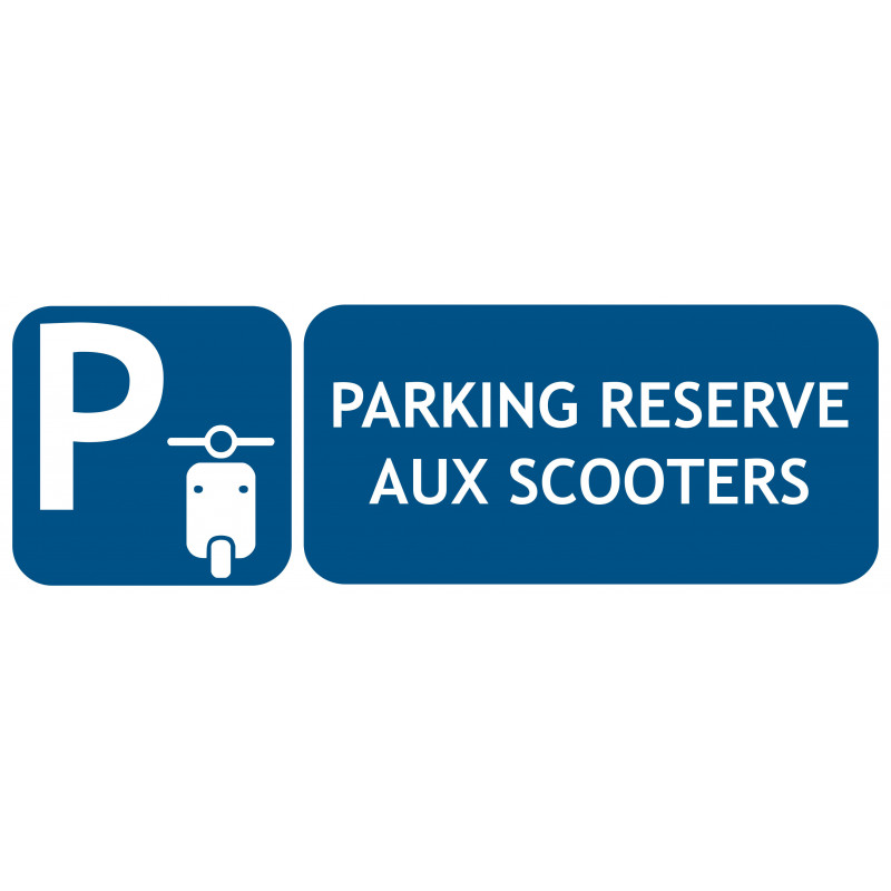 Panneaux parking réservé aux scooters