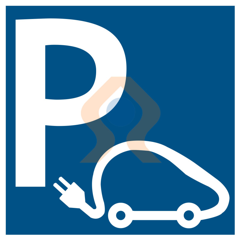 Pictogramme parking voiture électrique