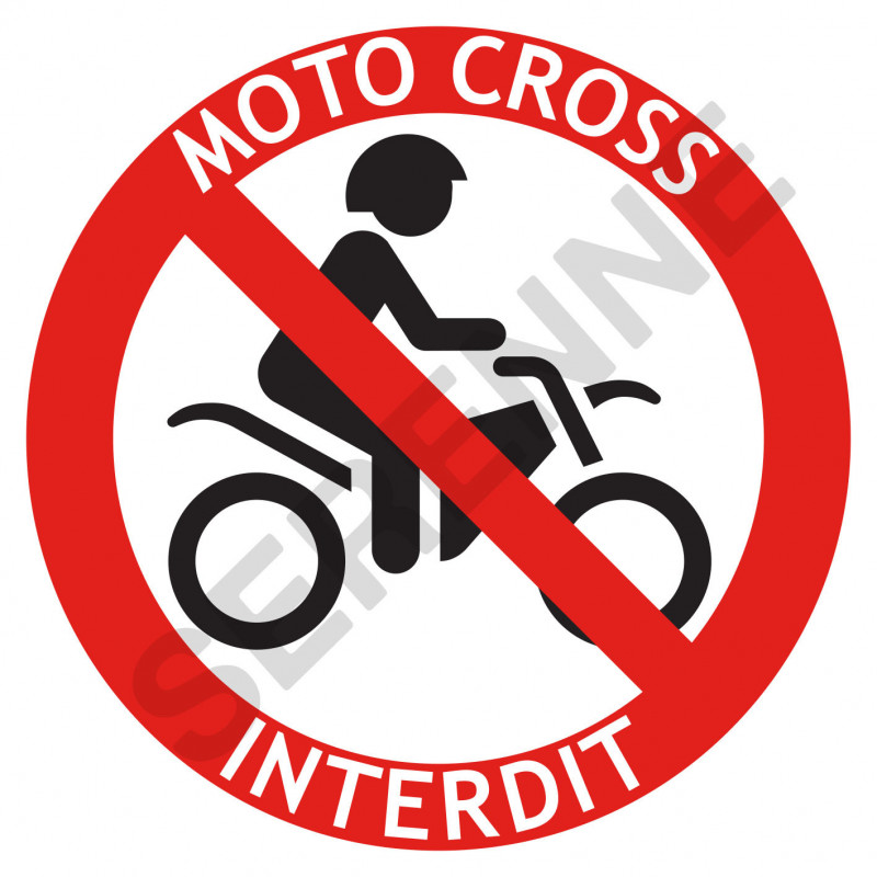 Picto moto-cross interdit