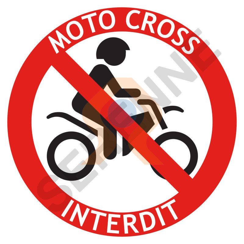 Picto moto-cross interdit