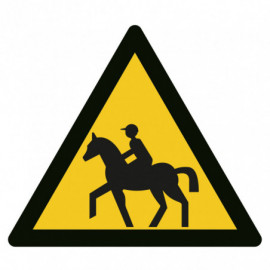 Picto danger passage de chevaux