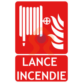 Panneau lance incendie avec picto ISO7010