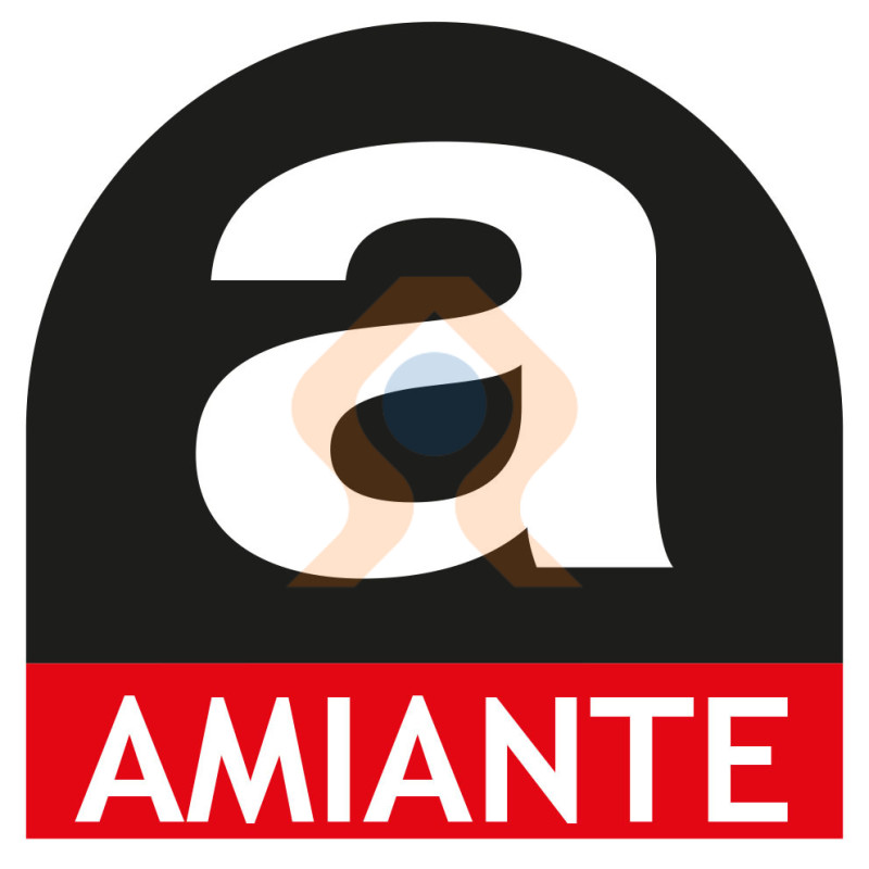 Picto logo amiante, risque pour la santé