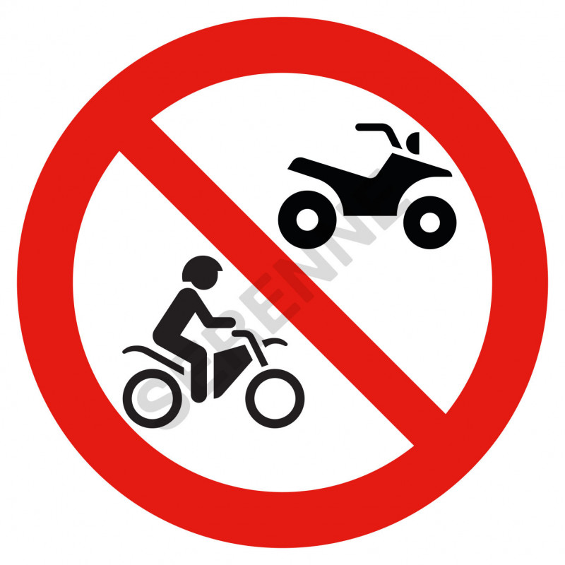Picto interdit aux Quads et aux moto-cross