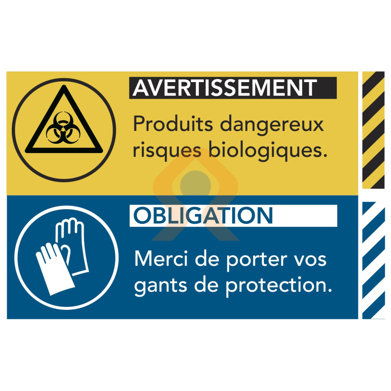 PORT DE GANTS DE PROTECTION OBLIGATOIRE - PANNEAUX DE SIGNALISATION ET  SIGNALETIQUE