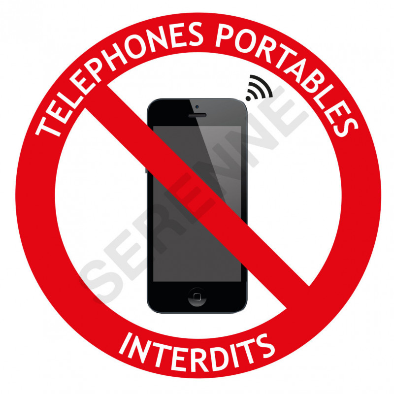 Picto téléphones portables interdits écoles et collèges