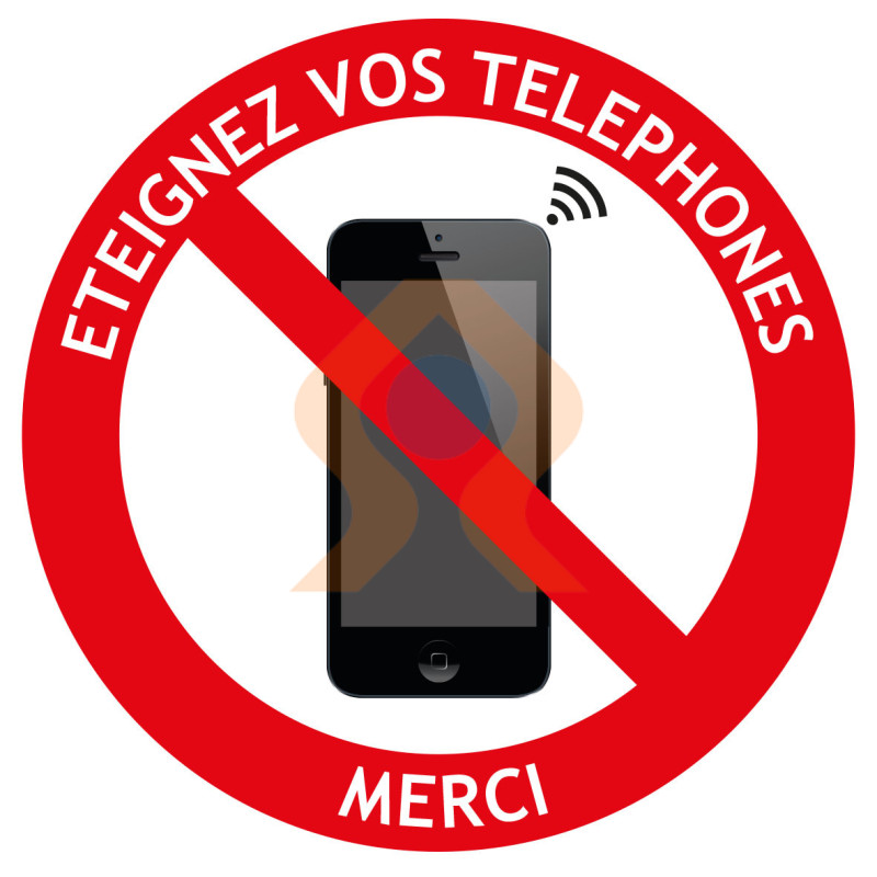 Picto éteignez vos téléphones écoles et collèges