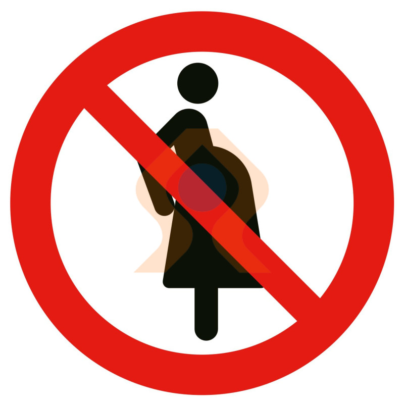 Picto interdit aux femmes enceintes ISO7010