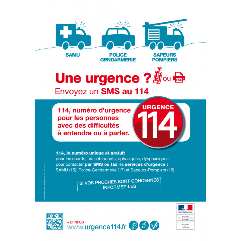 Consigne urgence 114 SMS
