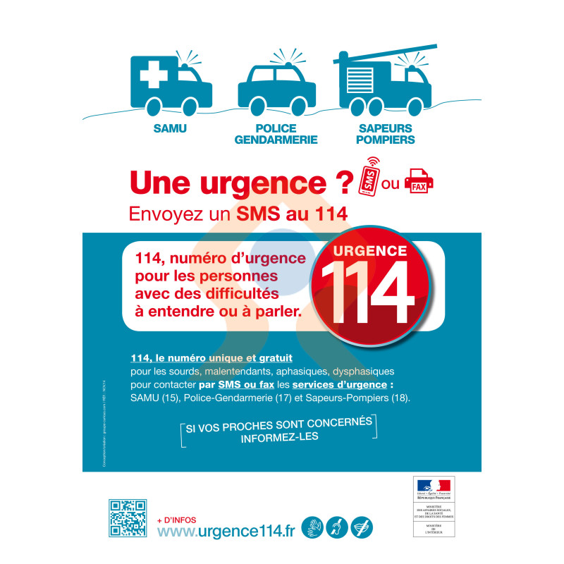 Consigne urgence 114 SMS