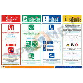 Consigne de sécurité activités extérieures bilingue