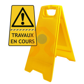 Chevalet d'intervention danger travaux en cours