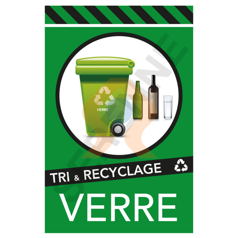 Panneau recyclage des déchets en verre Panneau recyclage des déchets en verre