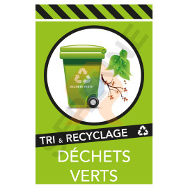 Panneau recyclage des déchets verts