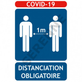PanneauxCOVID-19 distanciation obligatoire
