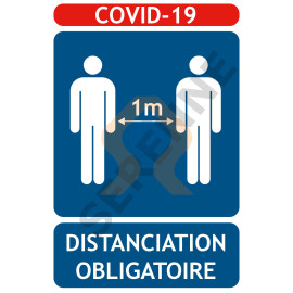 PanneauxCOVID-19 distanciation obligatoire