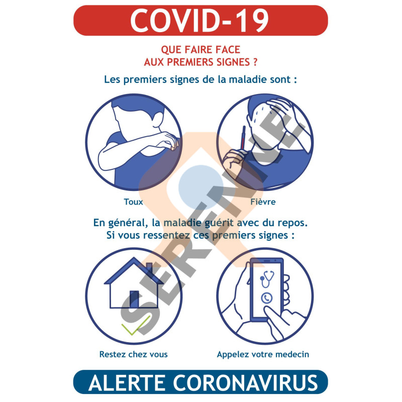 Consigne COVID-19 faire face aux premiers signes