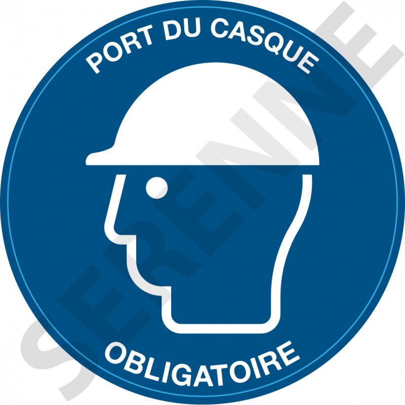 Panneau Port du Casque Obligatoire - STOCKSIGNES