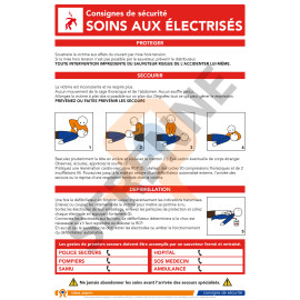 Consigne de sécurité soins aux électrisés