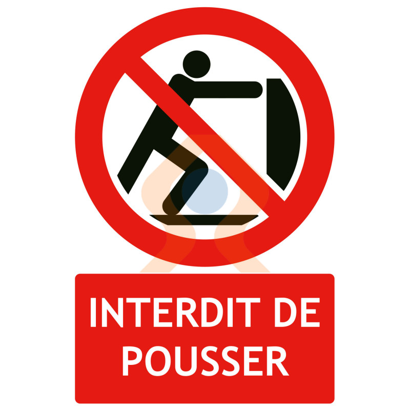 Vente plaque signalétique pour porte - Poussez - Triez - Accueil..