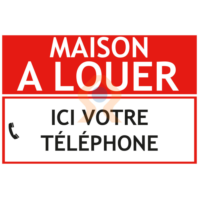 Panneau maison à louer à personnaliser