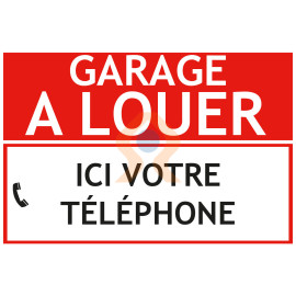 Panneau garage à louer à personnaliser