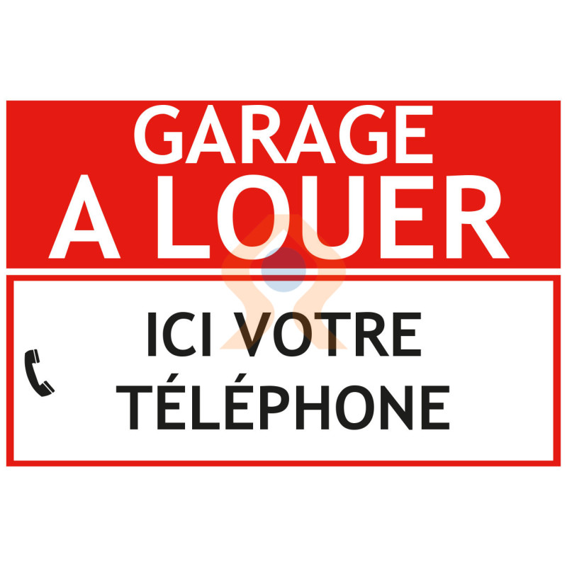 Panneau garage à louer à personnaliser