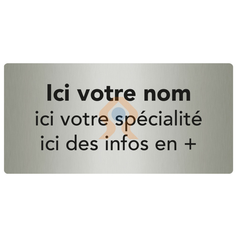 Plaque Professionnelle Personnalisée - Direct Signalétique