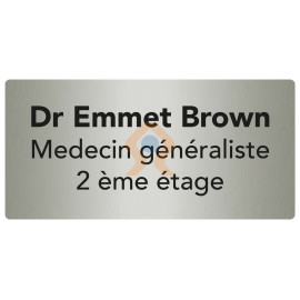 exemple plaque signalétique médicale à personnaliser