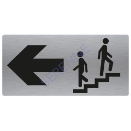Panneau escalier avec flèche au choix