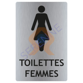 Panneau information toilettes femmes