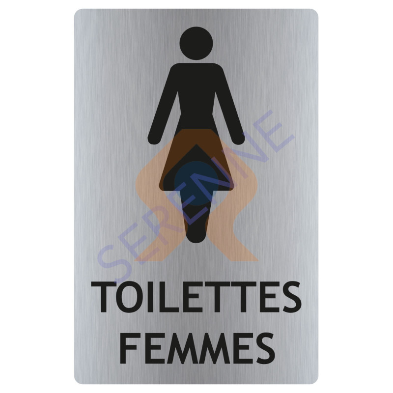 Panneau information toilettes femmes