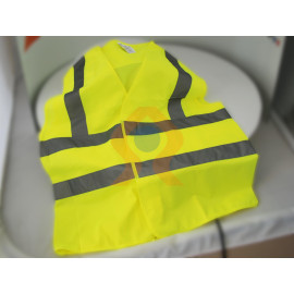 Gilet de sécurité fluo pour évacuation serre file vue avant