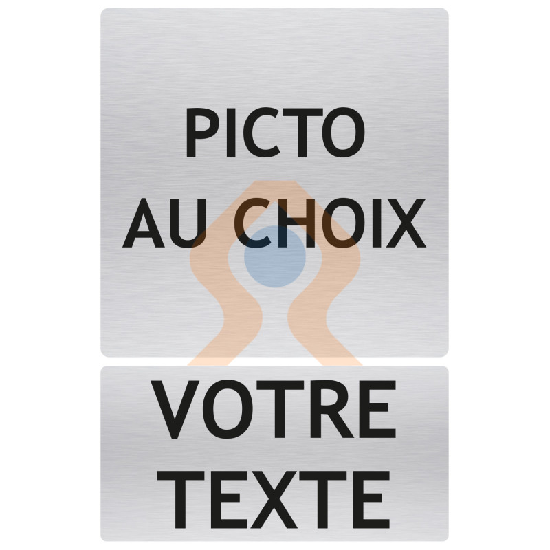 Panneau information du piblic avec picto et texte au choix Panneau information du piblic avec picto et texte au choix