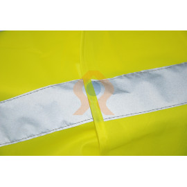 Gilet de sécurité fluo pour évacuation serre file bandes réfléchissantes nuit