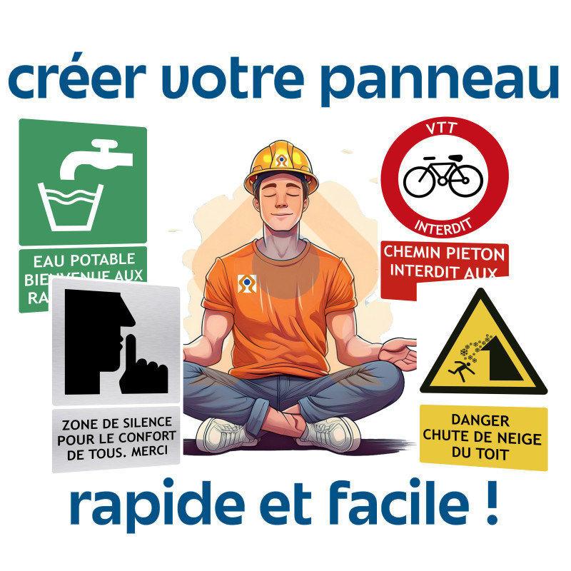 Créer votre panneau avec picto et texte Créer votre panneau avec picto et texte