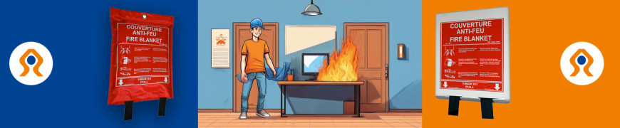 Couvertures anti-feu enveloppe souple ou boitier rigide