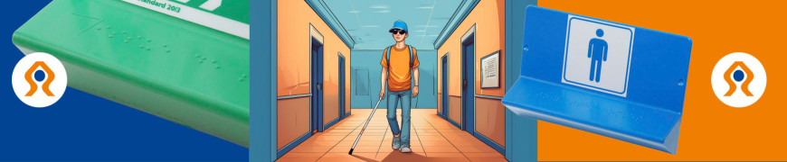 Signalisation braille support adhésif