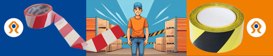 Rubans de chantier ruban de balisage non adhésif