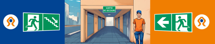 Tous les panneaux d'évacuation disponibles