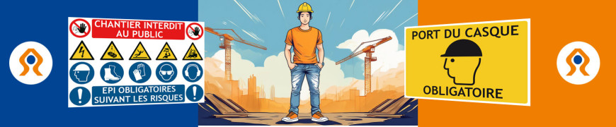 Panneau chantier et travaux temporaires
