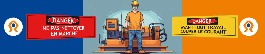 Panneau risques sur machines gamme industrie