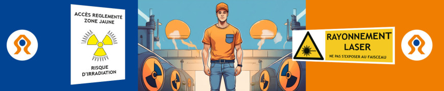 Signalétique risques ionisants radioactifs