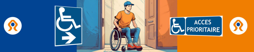 Panneau accessibilité et handicaps